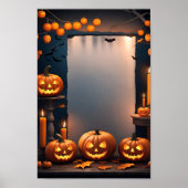 Poster Cadre d'affiche d'invitation blanc Halloween #13 (Devant)