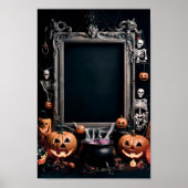 Poster Cadre d'affiche d'invitation blanc Halloween #5 (Devant)