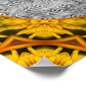 Poster Cadre d'art Fleurs Abstraites Créez votre propre p (Coin)