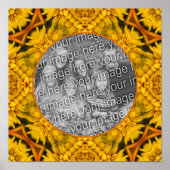 Poster Cadre d'art Fleurs Abstraites Créez votre propre p (Devant)