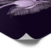 Poster Cadre de bienvenue pour mariage avec fleurs violet (Coin)