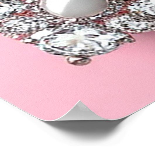 Poster Cadre de coeur romantique Mariage avec des colombe (Coin)