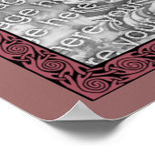 Poster Cadre de conception Plum Celtic Créez votre propre (Coin)