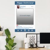 Poster Cadre de décor pour fête avec borne photo Instagra (Bureau à domicile)