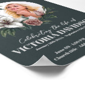 Poster Cadre de fleurs de téléchargement instantané pour (Coin)