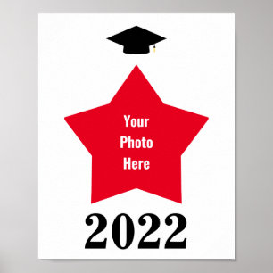 Poster Cadre de forme de la photo en étoile