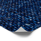 Poster Cadre de jean bleu denim fringé. (Coin)