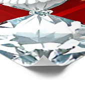 Poster Cadre de mariage élégant avec des colombes blanche (Coin)