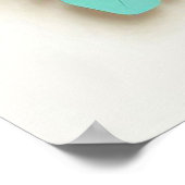 Poster Cadre de mariage floral (Coin)