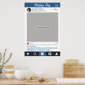 Poster Cadre de médias sociaux pour accessoires de photos (Cuisine)