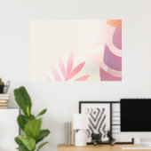 Poster Cadre de monstera feuillu vierge (Bureau à domicile)