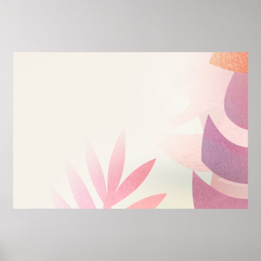 Poster Cadre de monstera feuillu vierge (Devant)