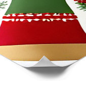 Poster Cadre de Noël festif avec Branches de pin (Coin)