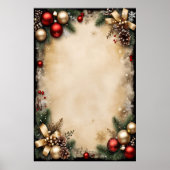 Poster Cadre de Noël vintage (Devant)