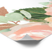 Poster Cadre de photobooth pour Baby Shower Rose Gold (Coin)