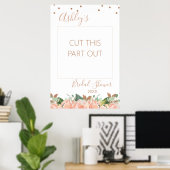 Poster Cadre de photobooth pour Baby Shower Rose Gold (Bureau à domicile)