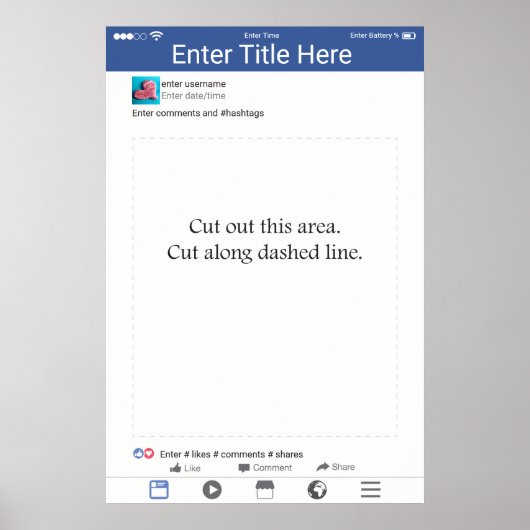 Poster Cadre de photomaton Accessoires de photobooth Desi (Devant)