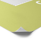 Poster Cadre de photomaton de remise de diplôme vert citr (Coin)