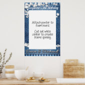 Poster Cadre de photomaton en Denim et Diamants (Cuisine)