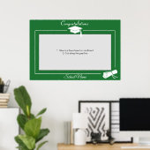 Poster Cadre de photomaton pour fête de fin d'études (Bureau à domicile)