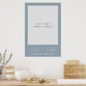 Poster Cadre de selfie minimaliste Mariage (Cuisine)
