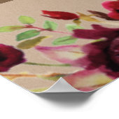 Poster Cadre de selfie pour photo de fleurs en Kraft rust (Coin)