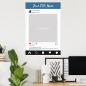 Poster Cadre de selfie pour photo personnalisée Instagram (Bureau à domicile)