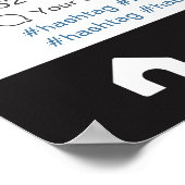 Poster Cadre de selfie pour photo prop personnalisé Insta (Coin)