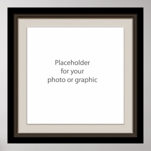 Poster Cadre décoratif foncé (Devant)