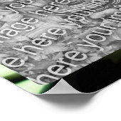 Poster Cadre Fleur Azalea Blanc Ajouter Votre Photo (Coin)