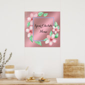Poster Cadre Floral (Cuisine)