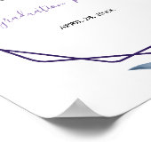 Poster Cadre géométrique moderne rose rose Floral Graduat (Coin)