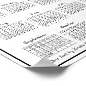 Poster Cadre imprimé en tissu avec police en tissu pour c (Coin)