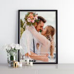 Poster Cadre minimaliste personnalisé<br><div class="desc">Simple Frame et Photo personnalisée design parfait pour utiliser comme faveurs de mariage,  cadeaux d'anniversaire,  et beaucoup d'autres occasions.</div>