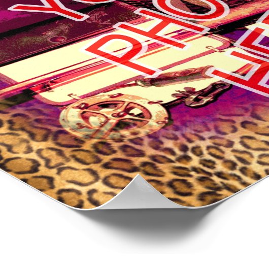 Poster Cadre Modèle Leopard (Coin)