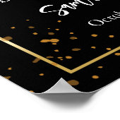 Poster Cadre Or Simple Moderne Spectacle funéraire (Coin)