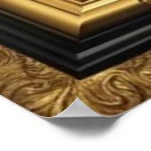 Poster Cadre ornemental en or d'autruche (Coin)