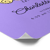 Poster Cadre photo floral AMIENDS™ | Statistiques de nais (Coin)