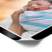 Poster Cadre photo moderne 8 - Collage en noir (Coin)