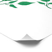 Poster Cadre rond fleuri avec fleurs roses (Coin)