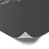 Poster Cadre Rose Goth Raven (Coin)