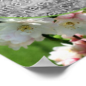 Poster Cadre Spring Crabappy Blossoms Ajouter Votre Photo (Coin)