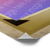 Poster Cadres du Scrapbook Créez votre propre photo (Coin)