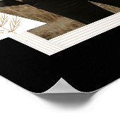 Poster Cadres en bande moderne À feuillage persistant Arb (Coin)