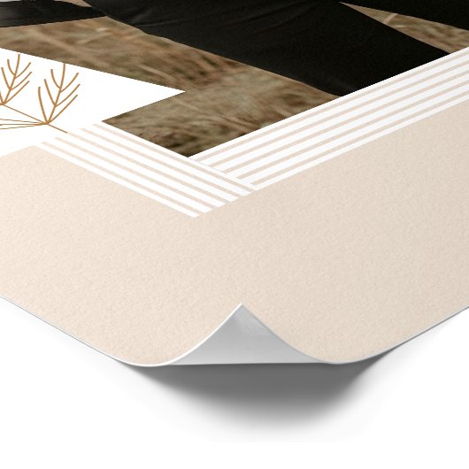 Poster Cadres en bande moderne À feuillage persistant Arb (Coin)