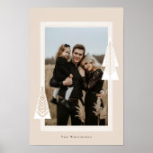 Poster Cadres en bande moderne À feuillage persistant Arb (Devant)