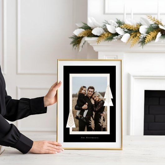 Poster Cadres en bande moderne À feuillage persistant Arb