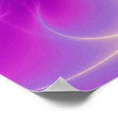 Poster CADUCÉE D'OR 7 CHAKRAS, Yoga, Médical Rose Fuchsia (Coin)