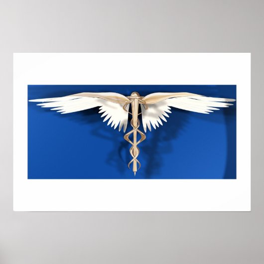 Poster Caduceus - Symbole des Arts de la guérison (Devant)