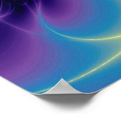 Poster CADUCUS ET 7 CHAKRAS, améthiste aurifère dynamique (Coin)